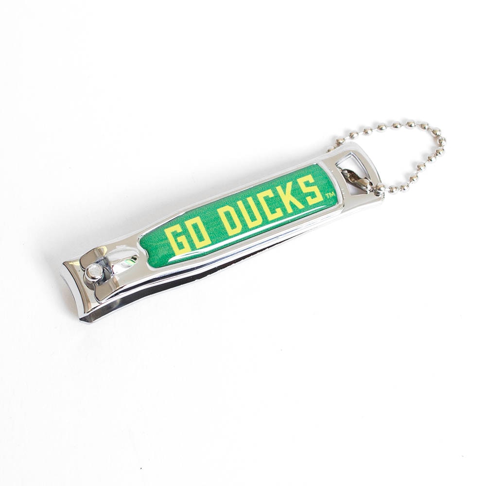 Go Ducks, Spirit Product, Grey, Keychain/Keytag, Home & Auto, 0.75", Nail Clipper, 704428